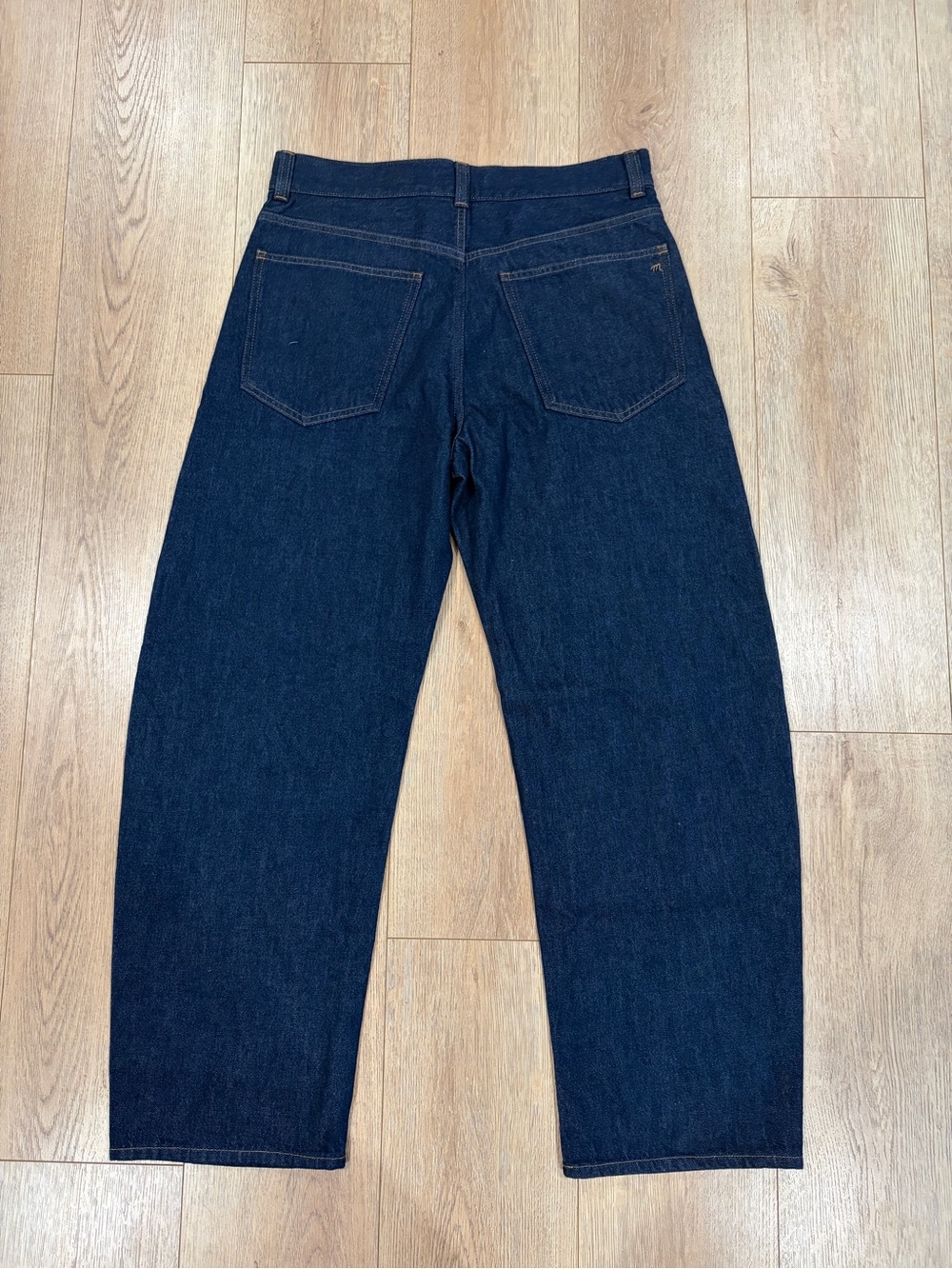Madewell The Balloon Jean Dark Indigo Rinse High Rise Wide Leg Jeans W30 NWT - Picture 6 of 11